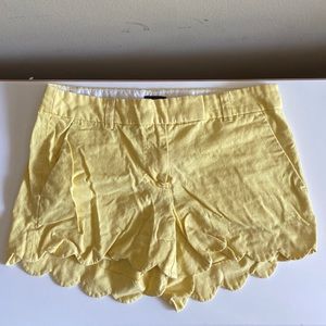 Yellow J. Crew Shirts Size 4. Waist 15.5in across